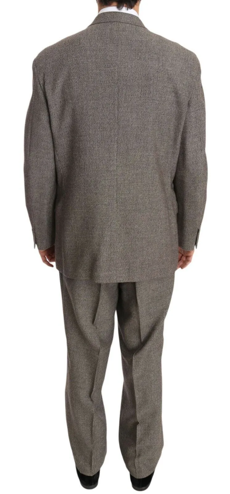 Elegant Light Brown Wool Men's Suit sold by Louxly product image thumbnail 3