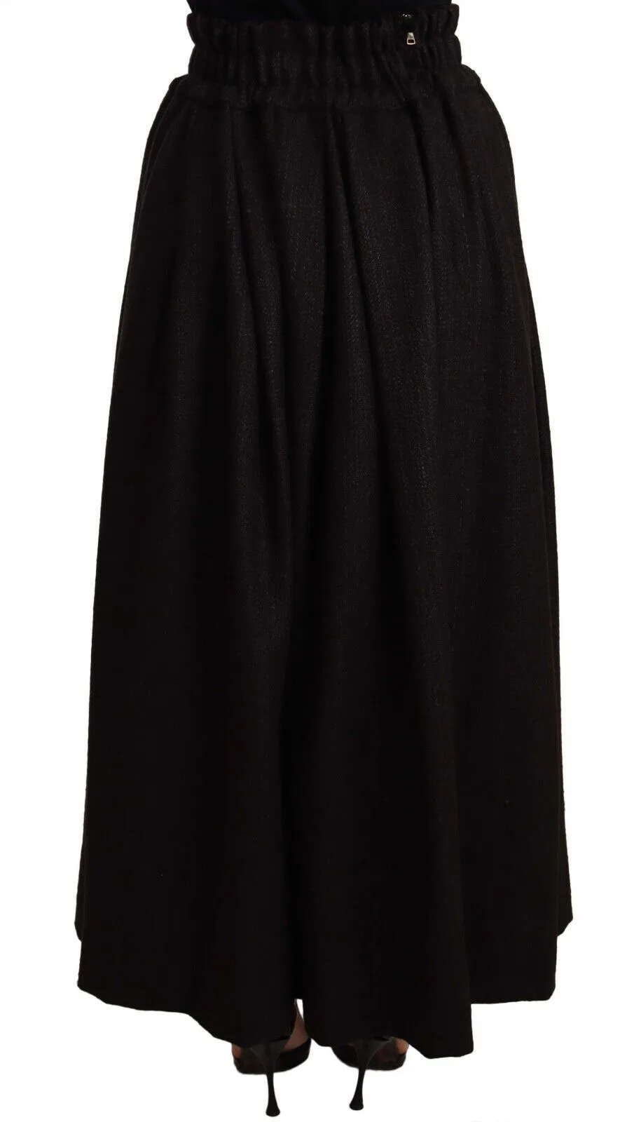 Elegant High Waist Maxi A-line Wool Skirt sold by Louxly product image thumbnail 3