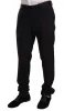 Elegant Black Skinny Tuxedo Trousers sold by Louxly
