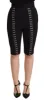 Elegant High Waist Black Wool Shorts sold by Louxly