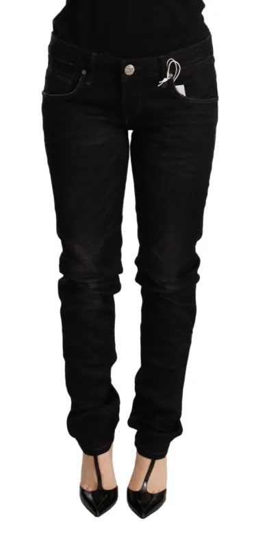 Sleek Black Wash Skinny Jeans sold by Louxly