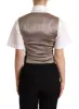 Enchanting Jacquard Floral Waistcoat sold by Louxly