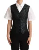 Enchanting Jacquard Floral Waistcoat sold by Louxly