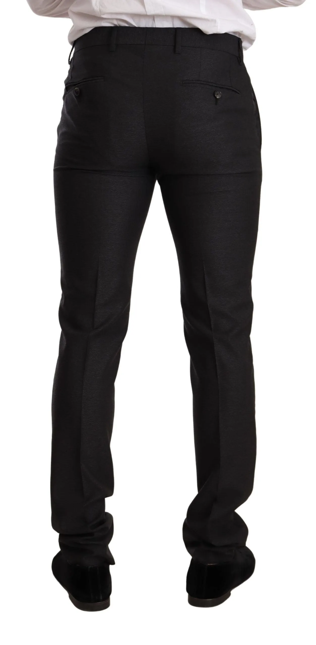 Elegant Gray Martini Wool Suit sold by Louxly product image thumbnail 3