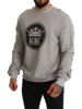 Regal Crown Cotton Sweater - Sophisticated Gray sold by Louxly