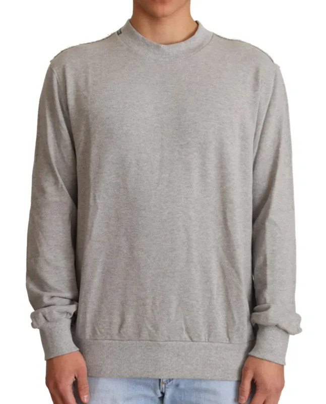 Sophisticated Gray Crewneck Sweater sold by Louxly