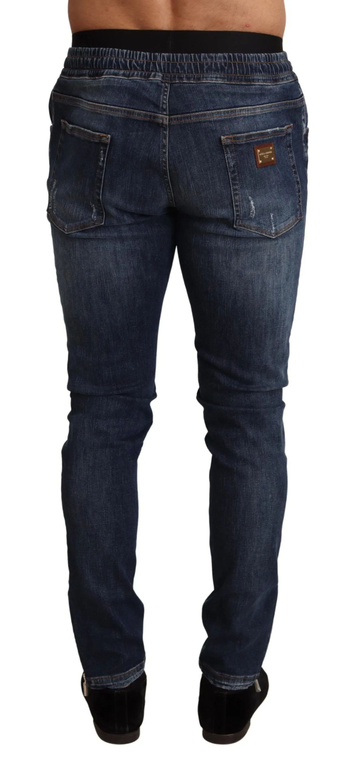 Elegant Dark Blue Skinny Jeans sold by Louxly product image thumbnail 3