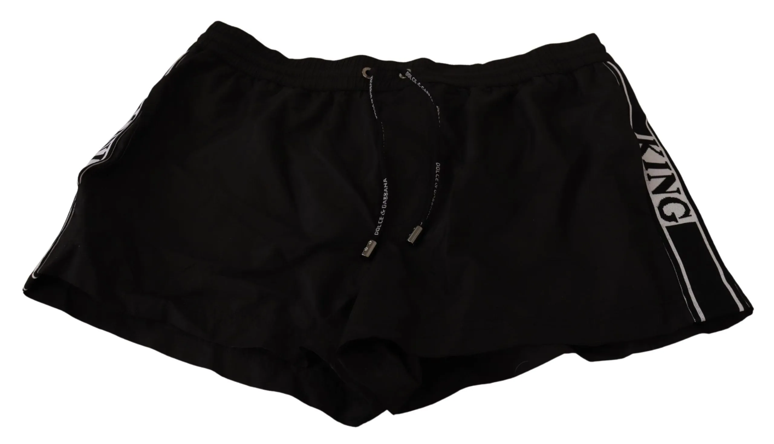 Elegant Black KING Motive Swim Trunks sold by Louxly product image thumbnail 3