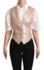 Elegant Pink Metallic Sheen Waistcoat sold by Louxly