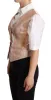 Elegant Pink Metallic Sheen Waistcoat sold by Louxly