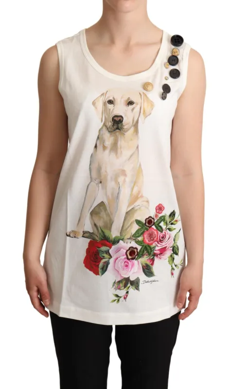 Chic Canine Floral Sleeveless Tank sold by Louxly