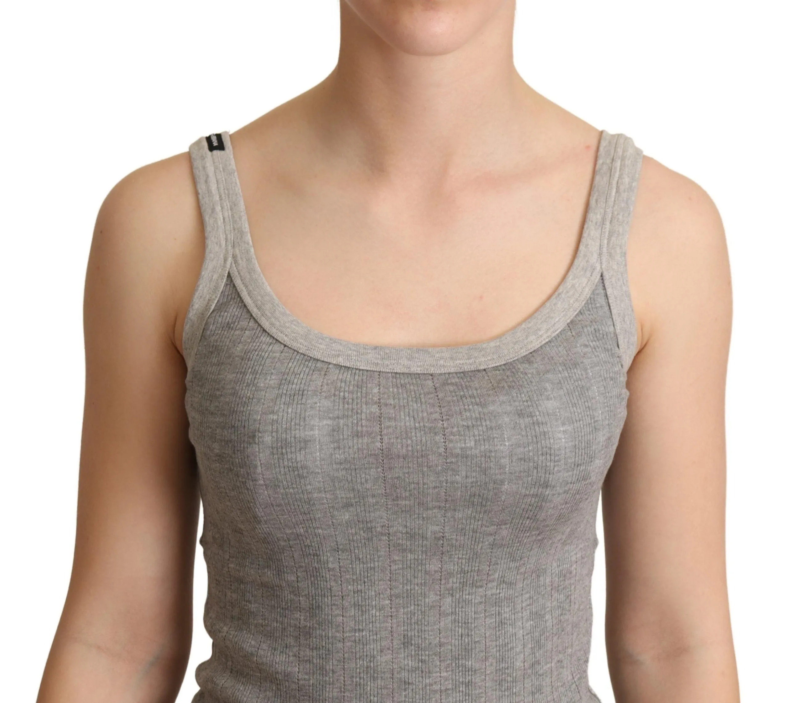 Chic Sleeveless Gray Tank Top sold by Louxly product image thumbnail 4