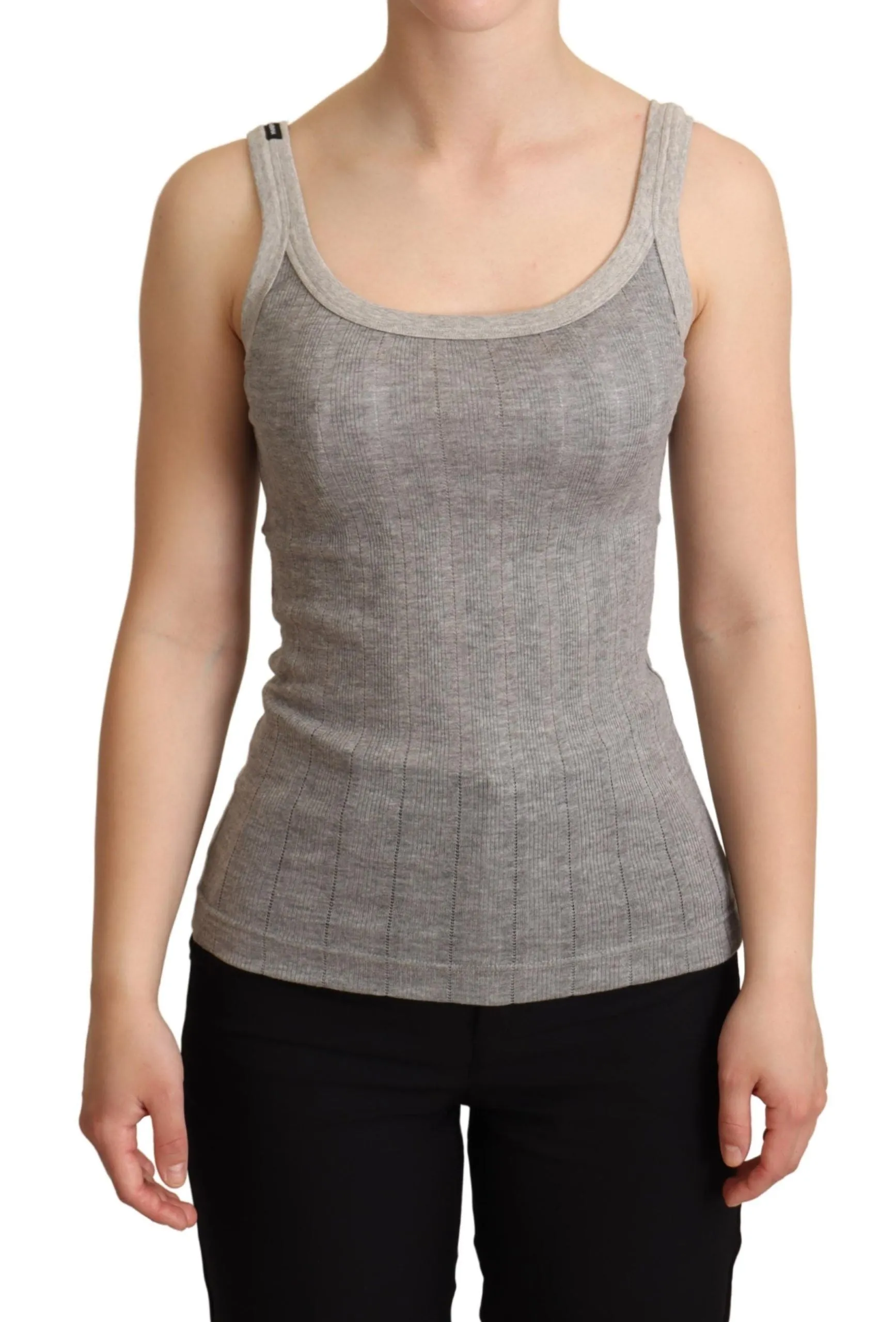Chic Sleeveless Gray Tank Top sold by Louxly