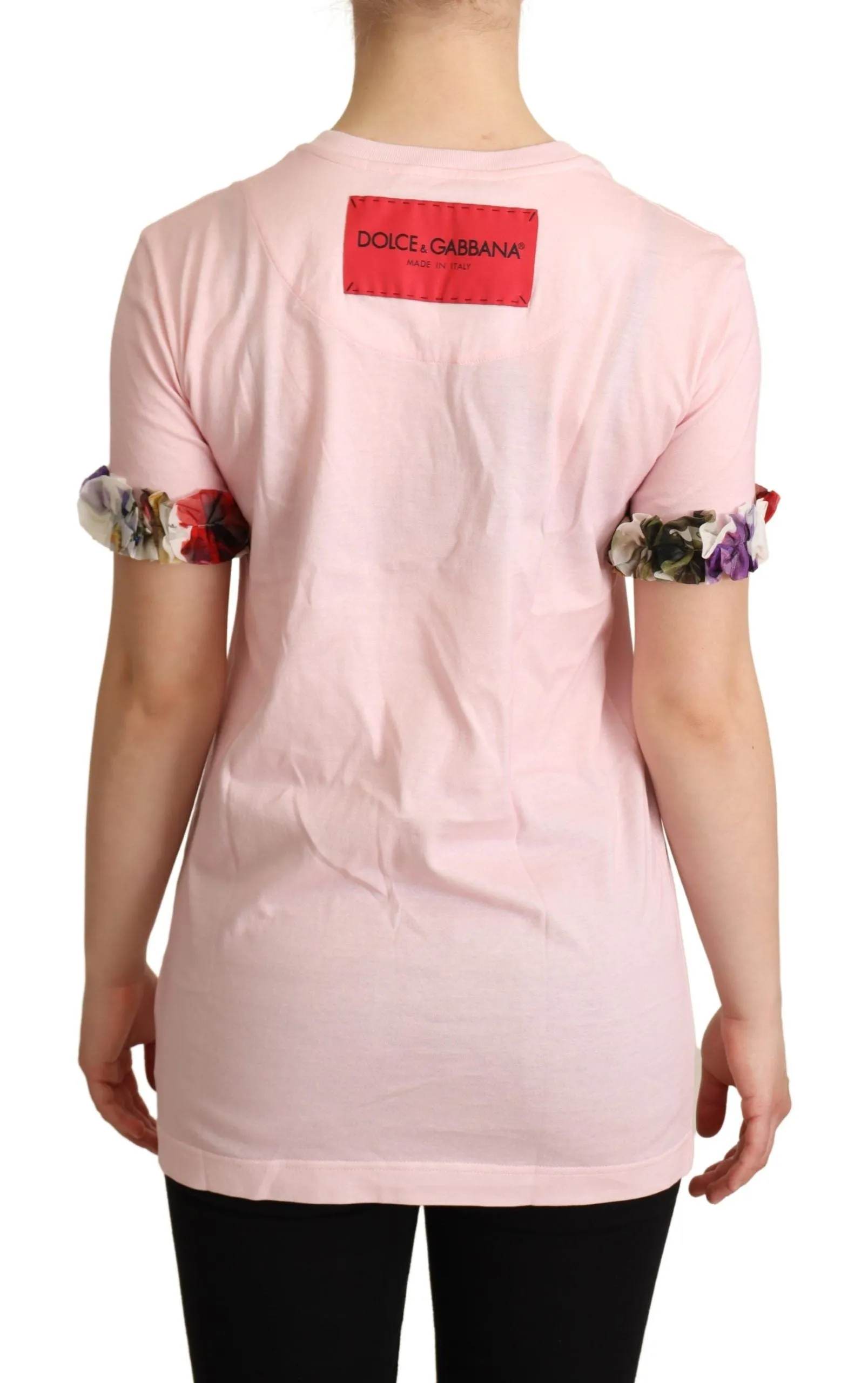 Elegant Floral Rose Applique T-Shirt sold by Louxly product image thumbnail 3