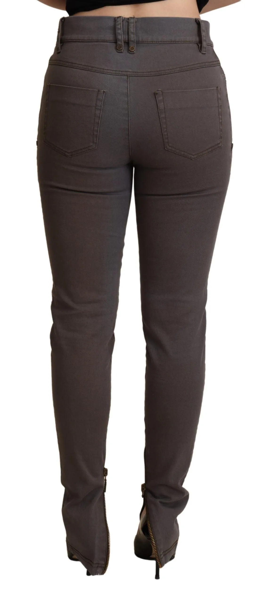 Chic Brown Slim-Fit Skinny Jeans sold by Louxly product image thumbnail 3