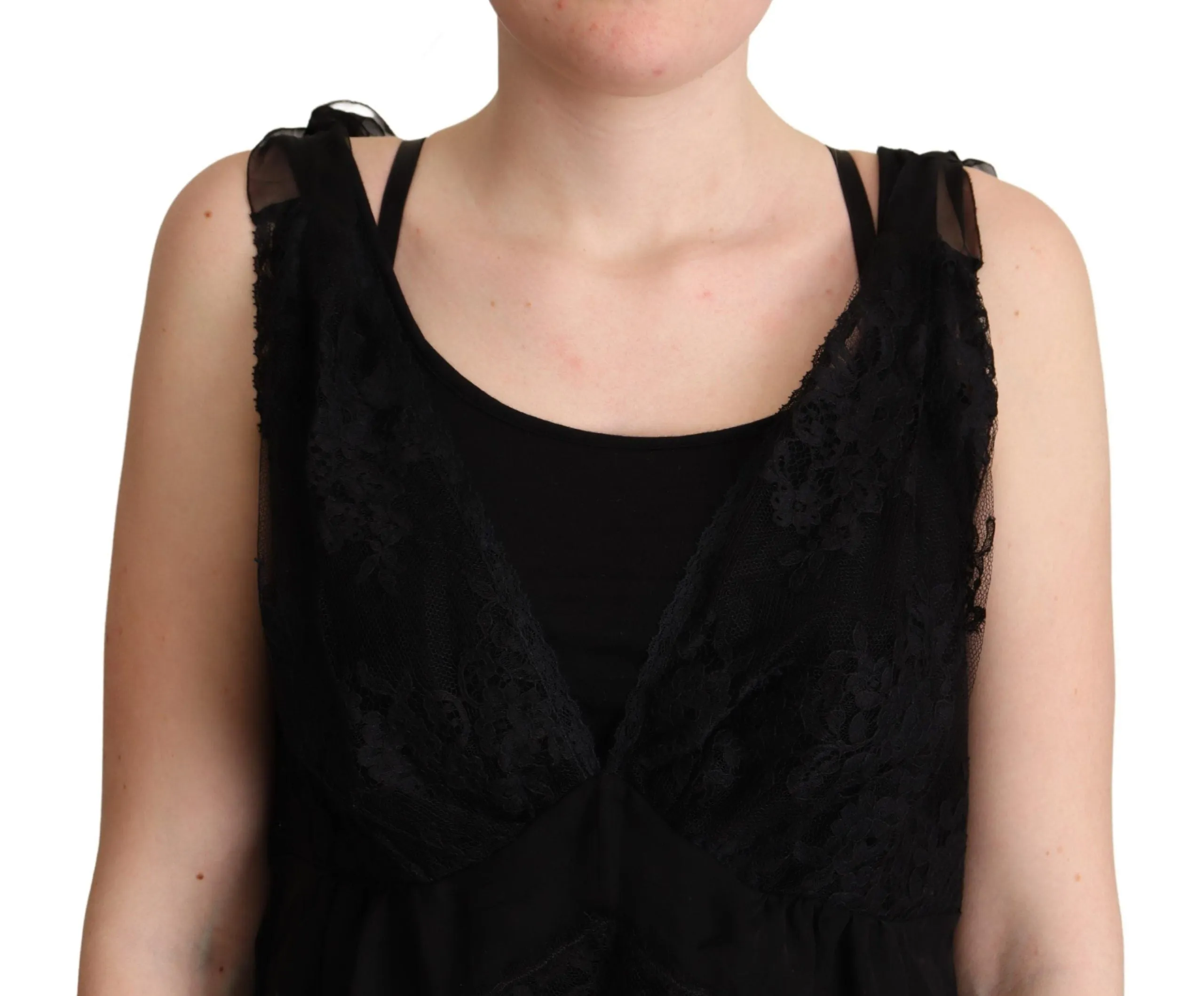 Lustrous Silk-Blend Lace Trim Camisole sold by Louxly product image thumbnail 4