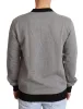 Elegant Gray Crown Motif Crewneck Sweater sold by Louxly