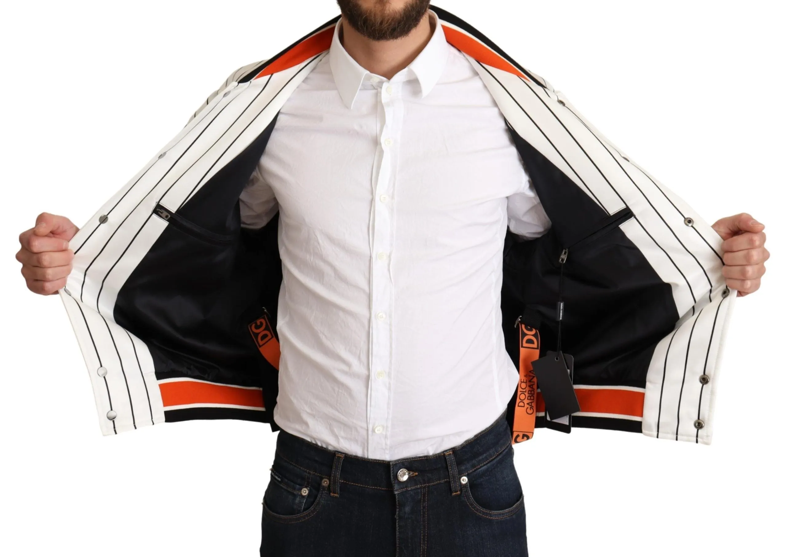 Regal Lion Bomber Jacket in White sold by Louxly product image thumbnail 5