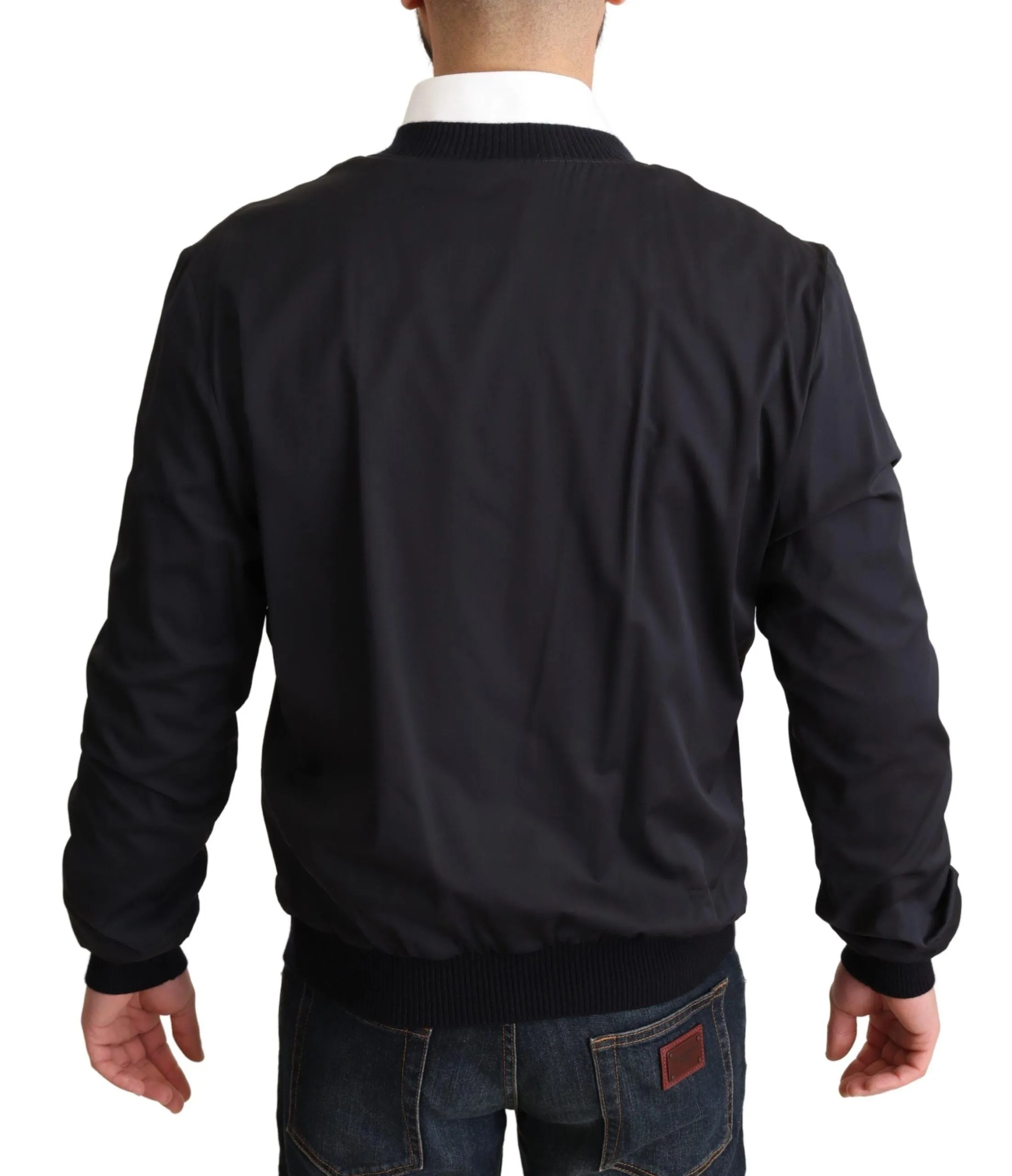 Elegant Silk Blend Bomber Jacket sold by Louxly product image thumbnail 3