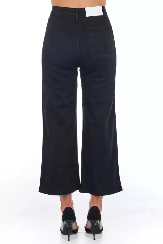 Black Cotton Women Cropped Pant sold by Louxly product image thumbnail 4