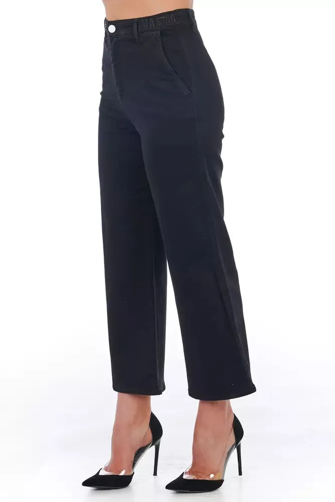 Black Cotton Women Cropped Pant sold by Louxly product image thumbnail 2