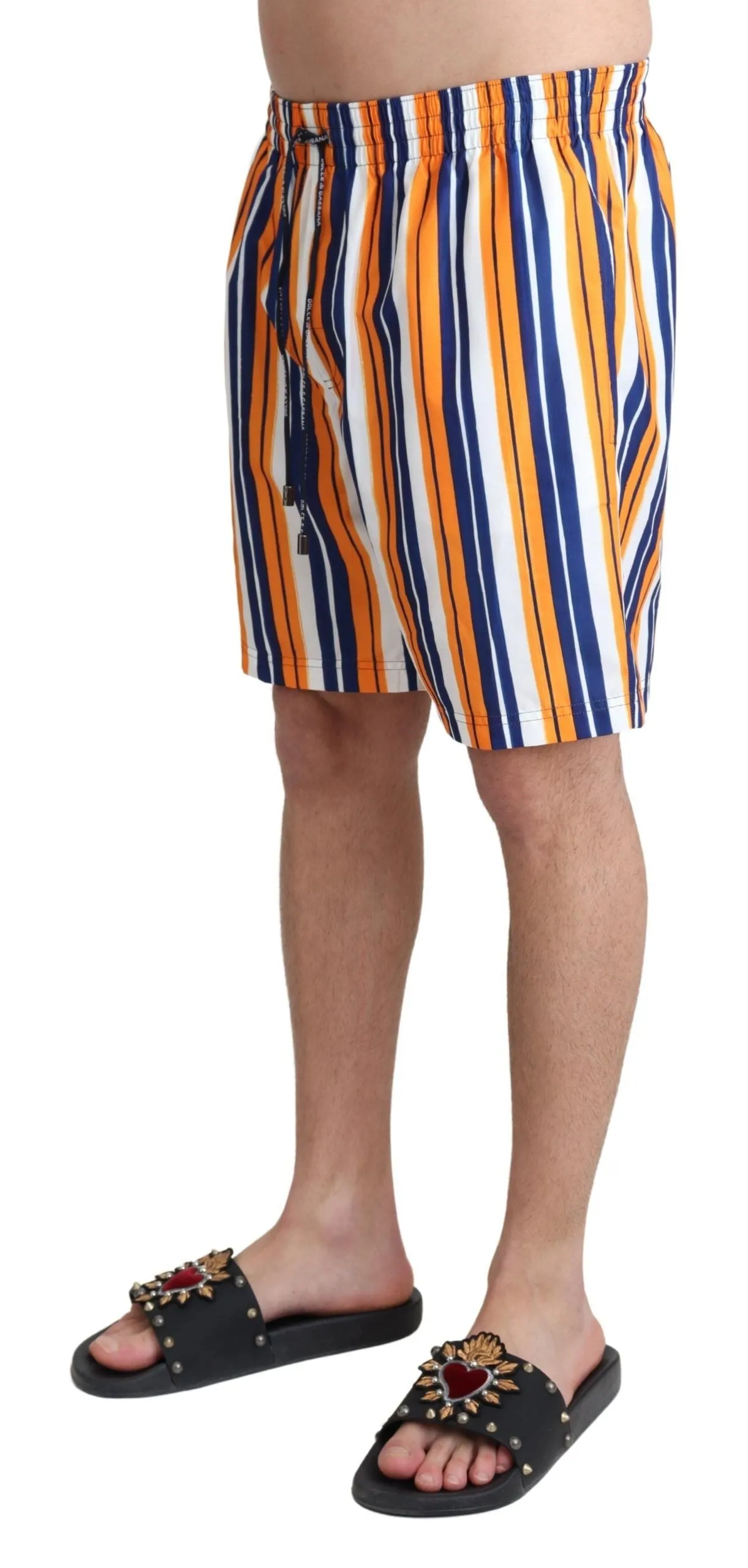 Multicolor Striped Swim Shorts Trunks sold by Louxly product image thumbnail 2