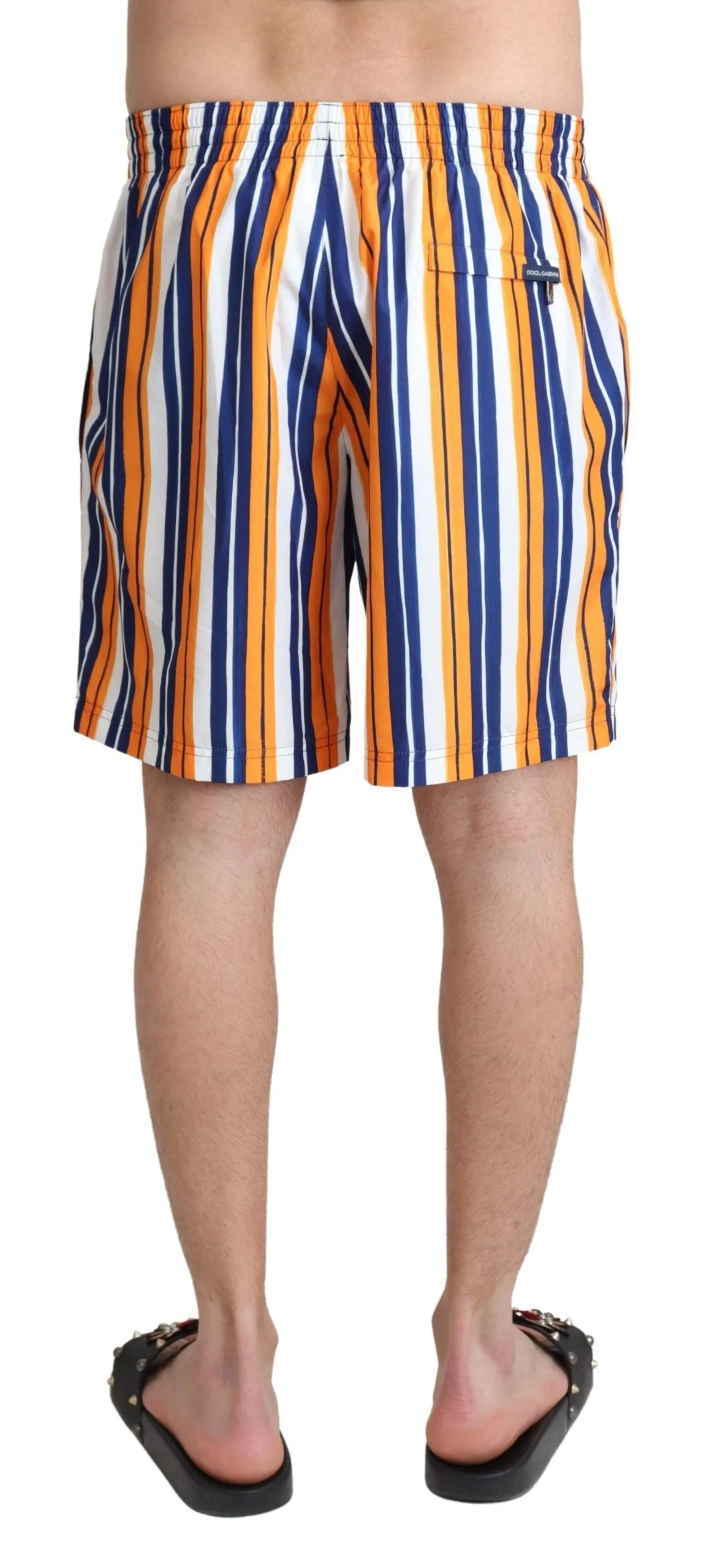 Multicolor Striped Swim Shorts Trunks sold by Louxly product image thumbnail 3