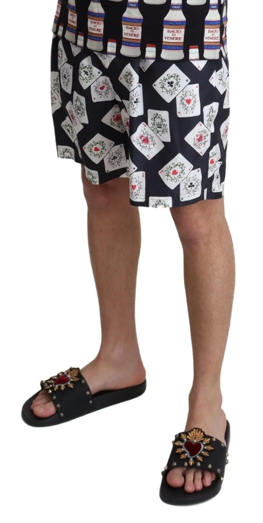 Multicolor Card Deck Printed Swim Trunks sold by Louxly product image thumbnail 4