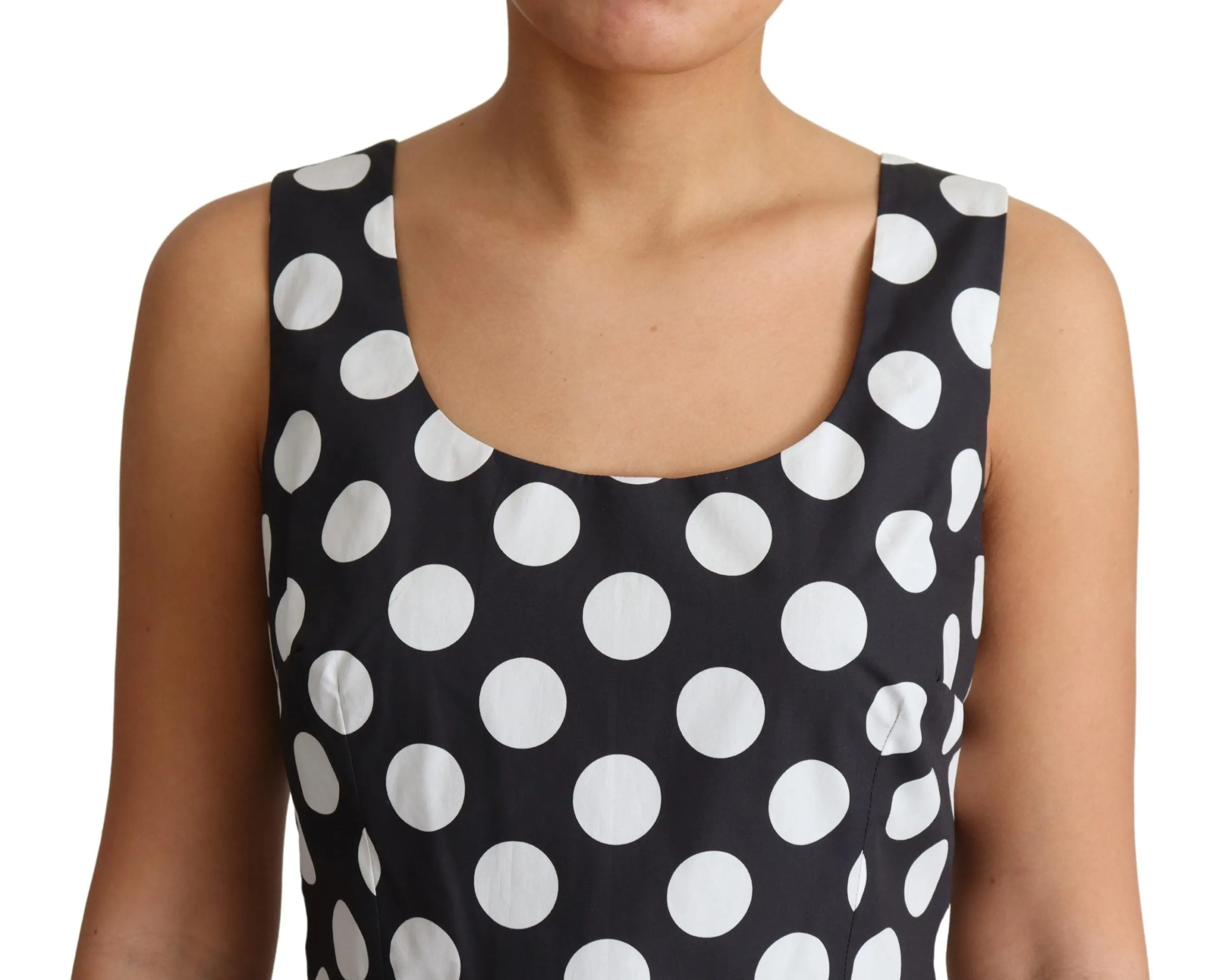 Polka Dot Sleeveless A-Line Dress sold by Louxly product image thumbnail 5
