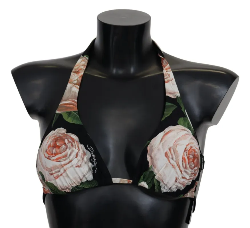 Elegant Floral Print Bikini Top sold by Louxly