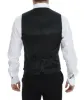 Elegant Gray Wool Blend Dress Vest sold by Louxly