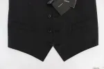 Elegant Gray Wool Blend Dress Vest sold by Louxly