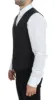 Elegant Gray Wool Blend Dress Vest sold by Louxly