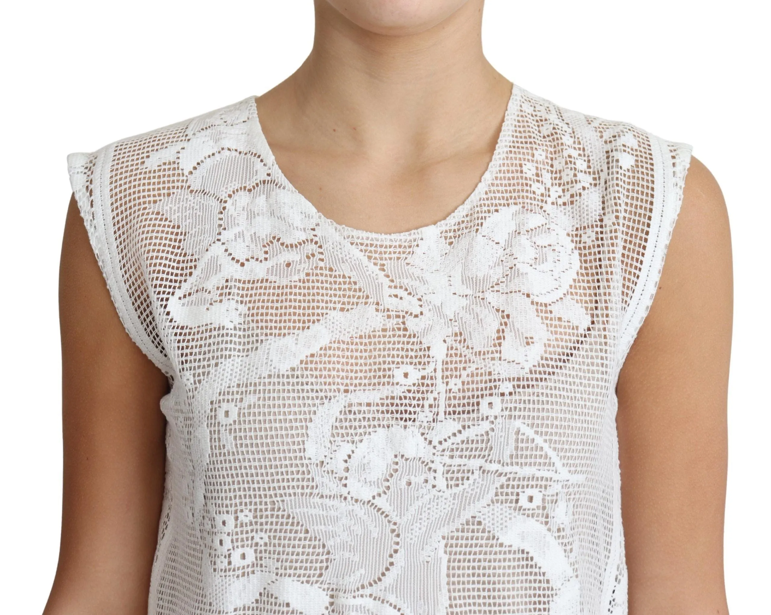 Chic Lace Floral Sleeveless Top sold by Louxly product image thumbnail 3
