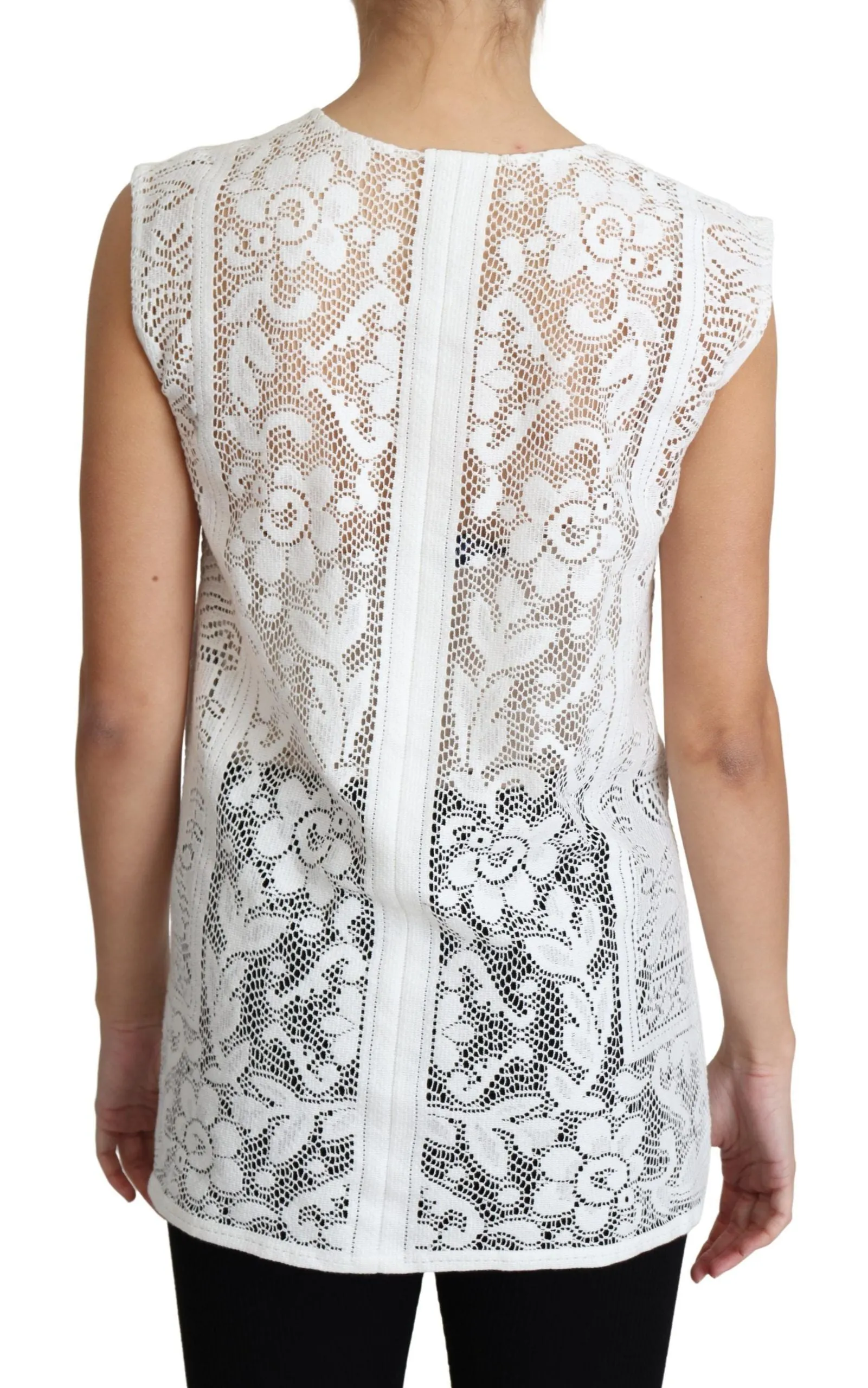 Chic Lace Floral Sleeveless Top sold by Louxly product image thumbnail 2