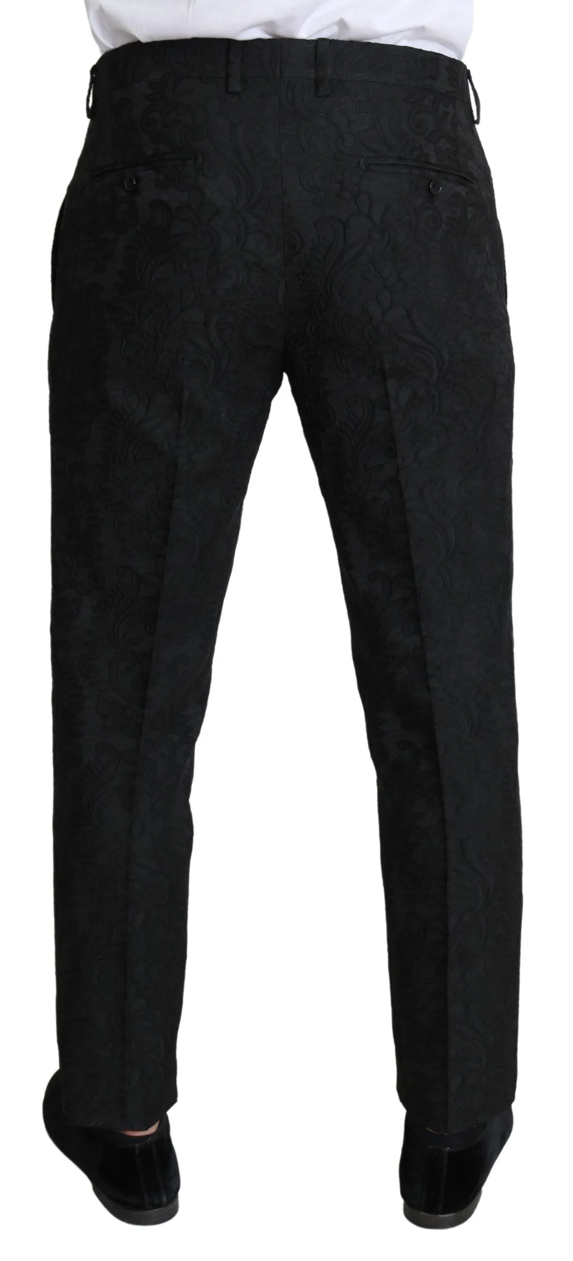 Elegant Floral Brocade Dress Trousers sold by Louxly product image thumbnail 5