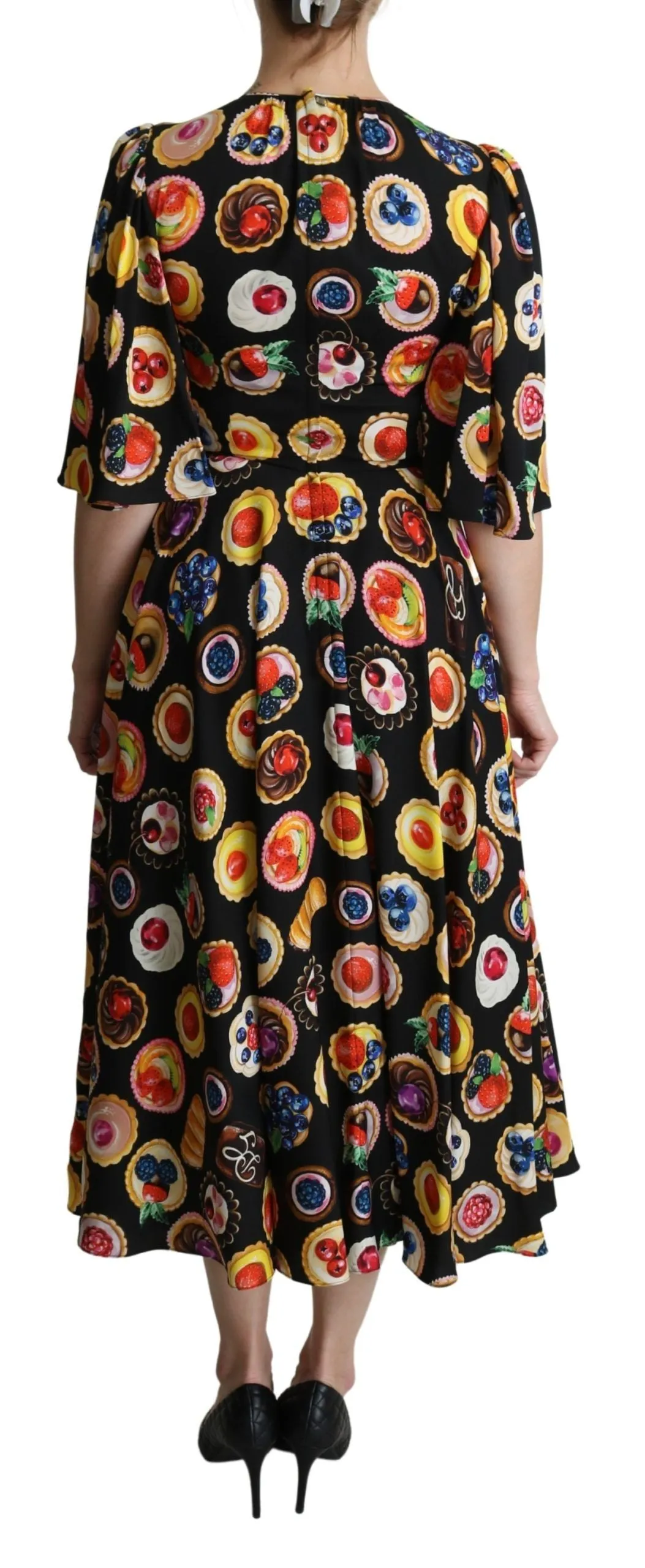 Chic Multicolor Maxi Desserts Print Dress sold by Louxly product image thumbnail 4