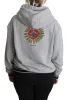 Exclusive Hooded Gray Cotton Sweater sold by Louxly