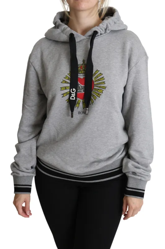 Exclusive Hooded Gray Cotton Sweater sold by Louxly