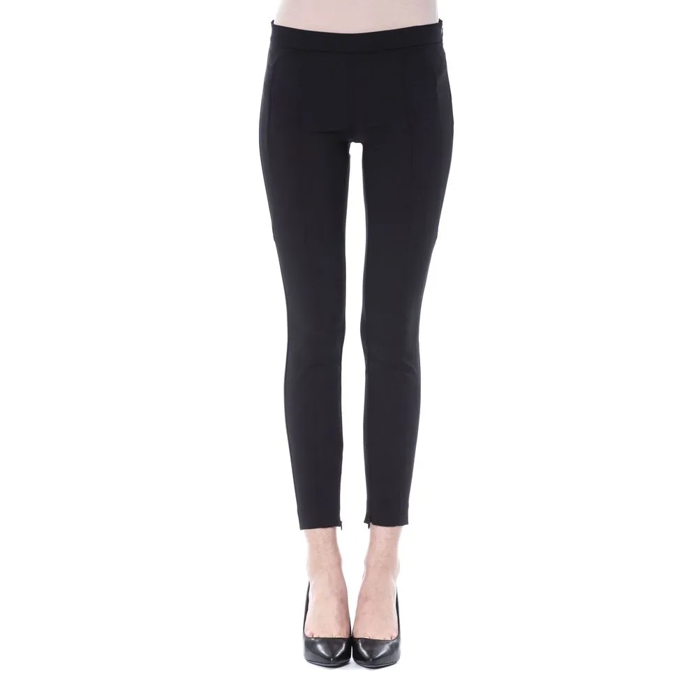Black Polyester Women Pants sold by Louxly