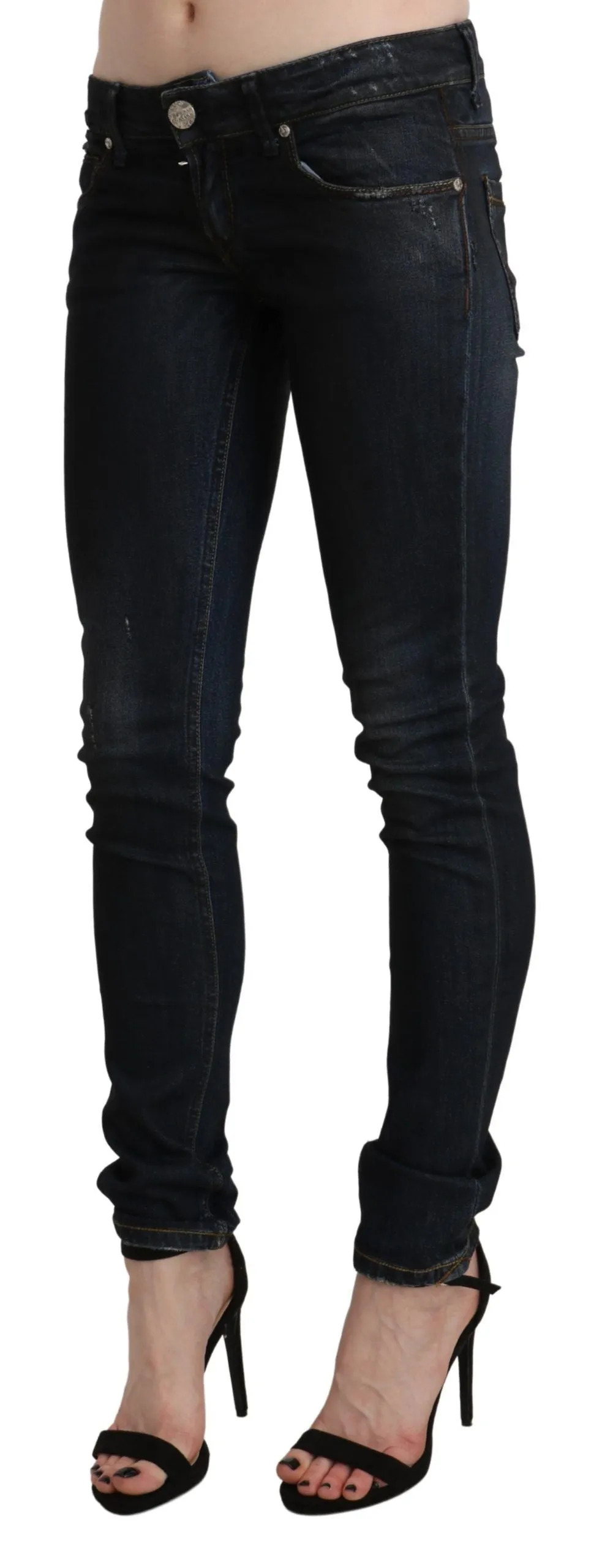 Chic Low Waist Skinny Black Jeans sold by Louxly product image thumbnail 2