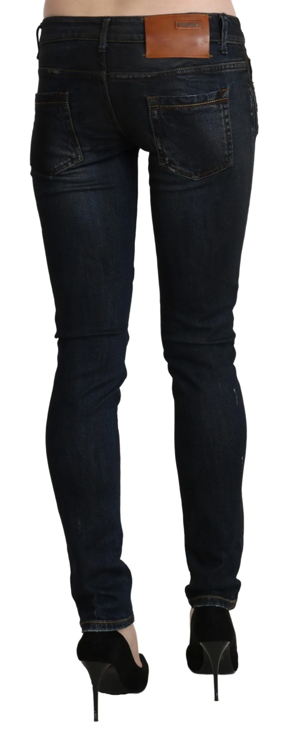 Sleek Black Washed Skinny Jeans sold by Louxly product image thumbnail 3