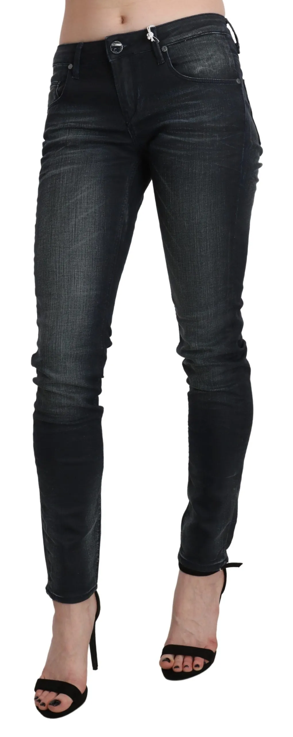Chic Blue Washed Skinny Denim Jeans sold by Louxly product image thumbnail 2