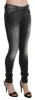 Sleek Low Waist Skinny Denim in Black Wash sold by Louxly