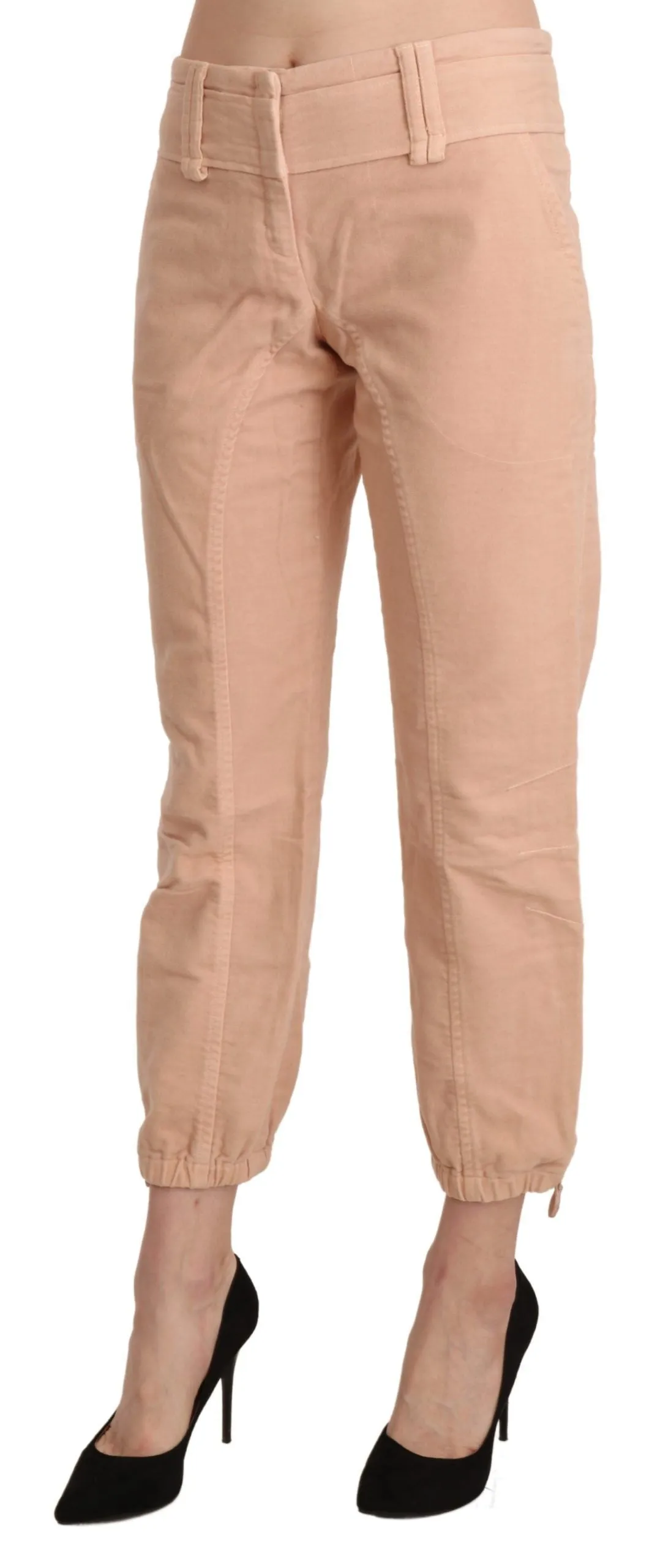 Chic Beige Cropped Cotton Pants sold by Louxly product image thumbnail 2