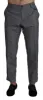 Elegant Gray Slim Fit Dress Trousers sold by Louxly