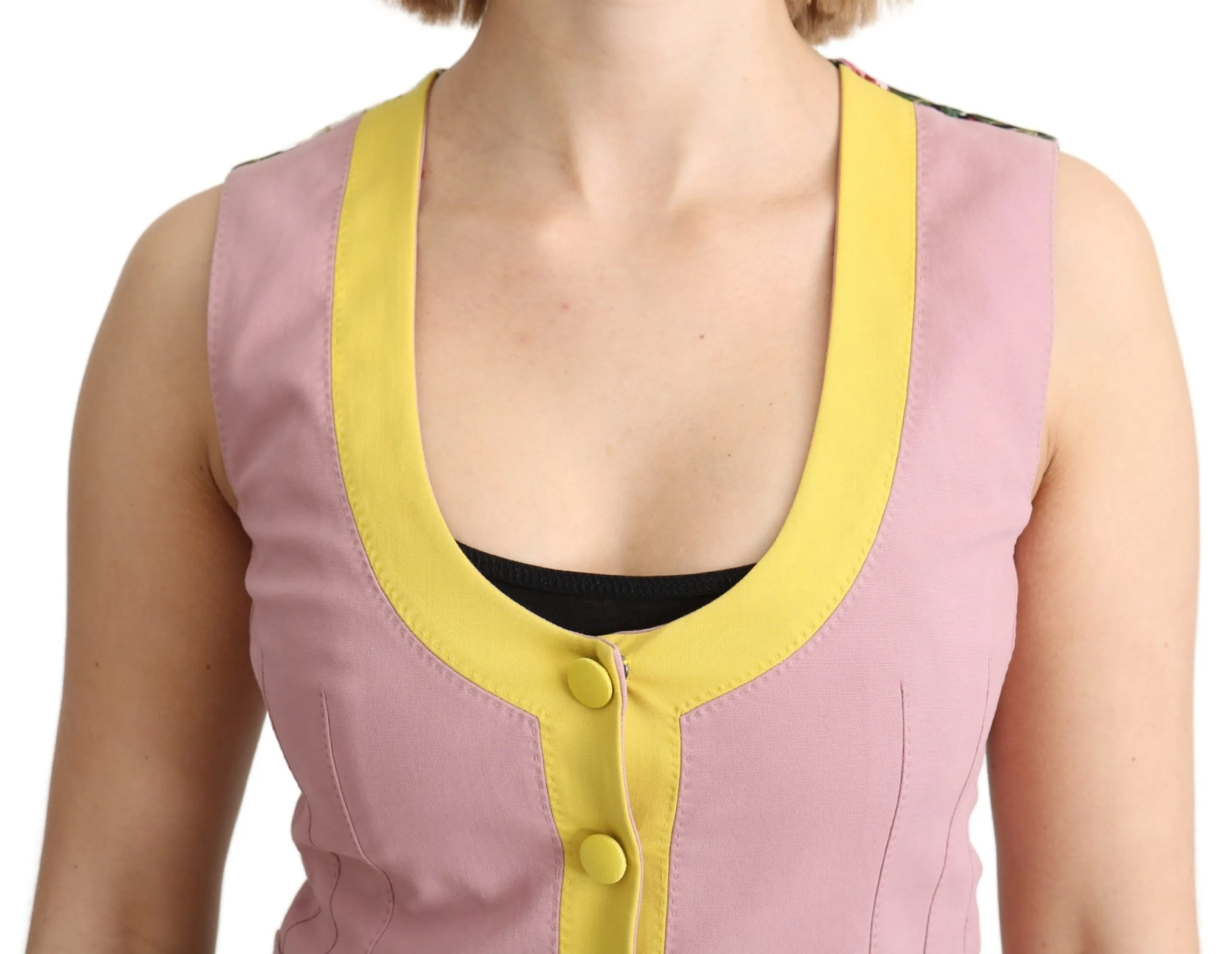 Chic Sleeveless Vest in Pink Hues sold by Louxly product image thumbnail 5