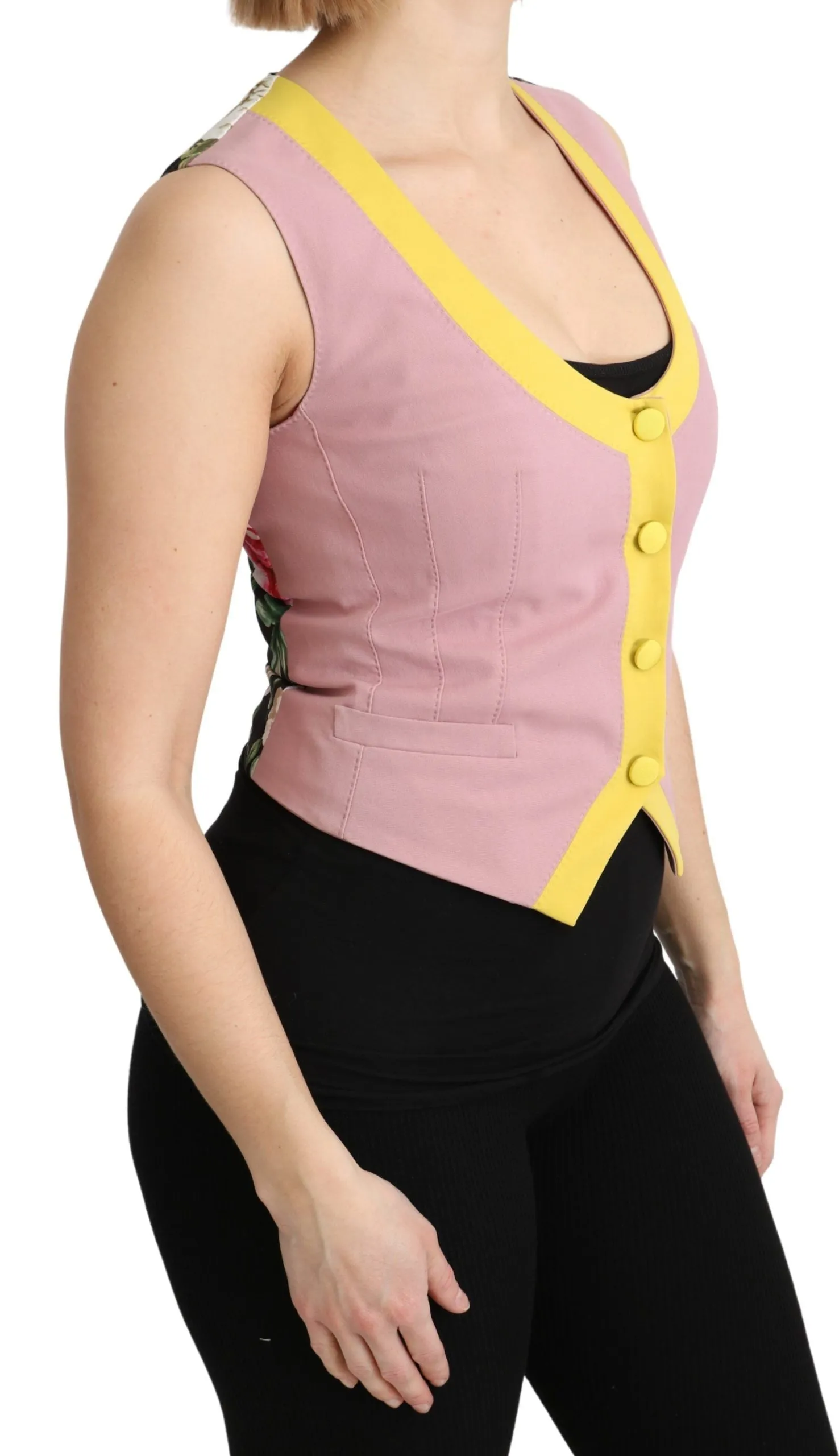 Chic Sleeveless Vest in Pink Hues sold by Louxly product image thumbnail 2