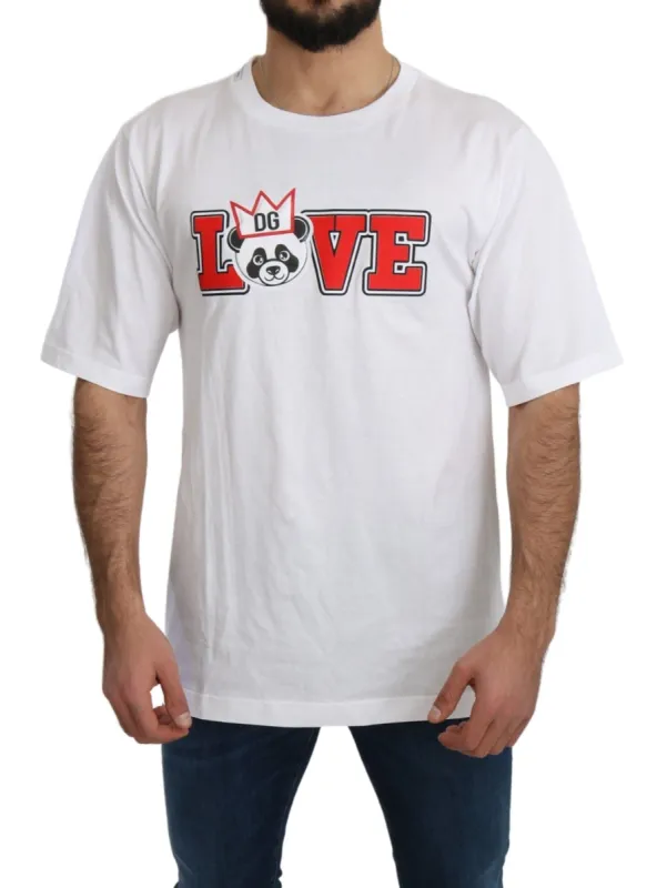 Panda Love Slim Fit Crewneck Tee sold by Louxly