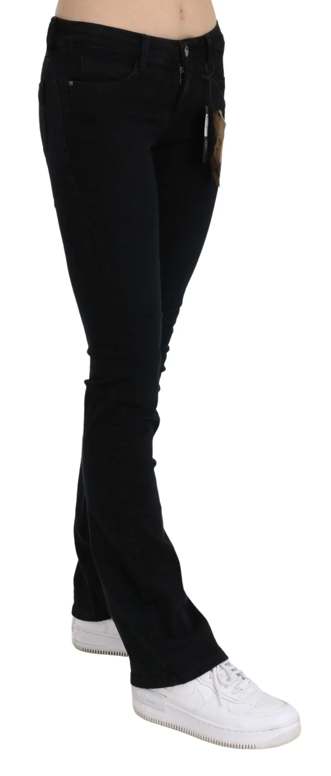 Chic Black Slim Fit Low Waist Denim sold by Louxly product image thumbnail 2